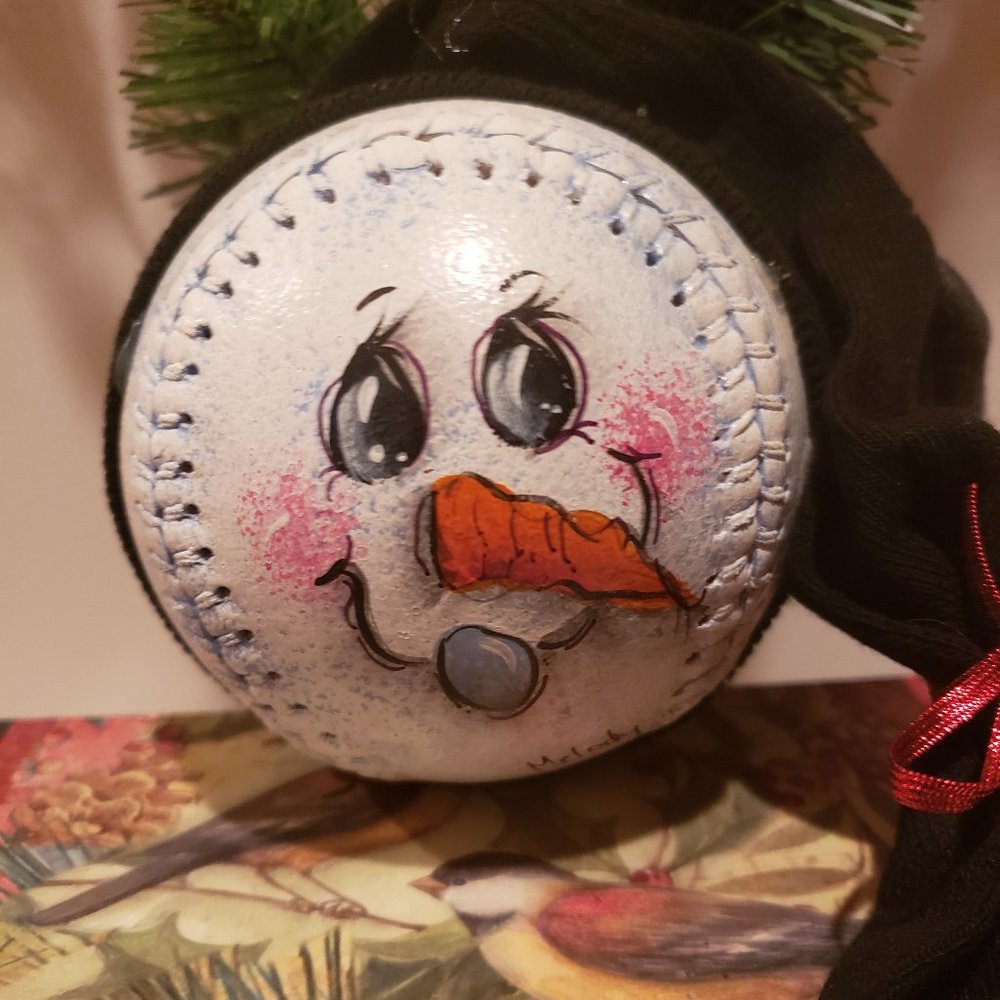 Adorable Christmas  Snow Man Soft Ball